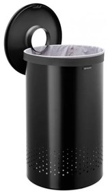 Coș de rufe negru mat din metal 60 l – Brabantia