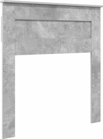 vidaXL Tăblie cap Gri din beton 100 cm Lemn compozit