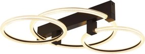 Plafoniera LED metal negru FLETCHER D2