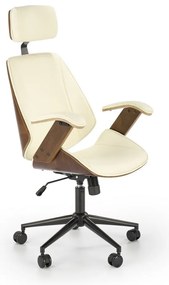 Scaun de birou Ignazio, crem/nuc