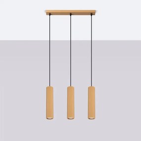 Lustră pe cablu Sollux SL.1556 KARBON 3xGU10/10W/230V auriu