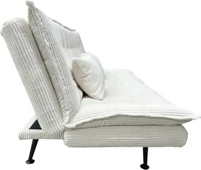 Canapea extensibila, Catifea Raiata Bej JAZZ 195cm