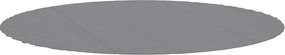 vidaXL Acoperire geotextil piscină, gri deschis, Ø306 cm, poliester