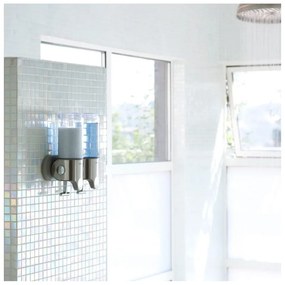 Dispenser de săpun de perete din oțel inoxidabil, argintiu 880 ml - simplehuman
