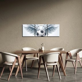 Tablou - Balon cu aripi (cu ceas) (90x30 cm)