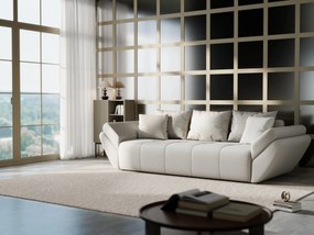 Canapea extensibilă dumonde cu ladă de depozitare si sezut confortabil din spuma high-density, Berlin Enjoy Bej 250x100 cm