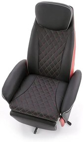 Fotoliu de birou Caitlyn (Negru + roșu). Promo -6%. 1048590