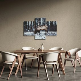 Tablou - cerbul iarna (90x60 cm)