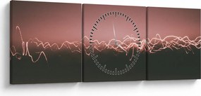 Tablou abstract (cu ceas) (90x30 cm)