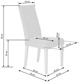 Scaun de bucaterie Diego 3, gri