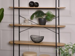 Raft Linde (stejar + negru). 1111370