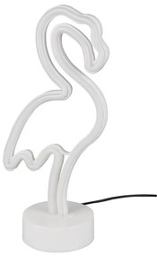 Veioză albă LED (înălțime 29 cm) Flamingo – Trio