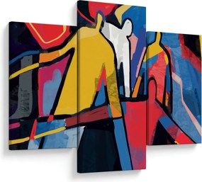 Tablou - Abstract bărbați (90x60 cm)