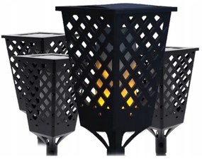 Lampă solară LED cu senzor, LED/0,6W/5,5V, IP65, 2000 mAh, 107 cm, negru