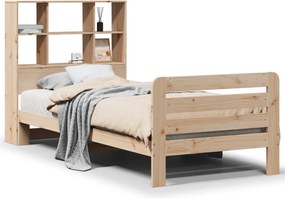 vidaXL Cadru de pat fără saltea, 90x200 cm, lemn masiv pin