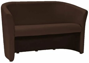 Canapea TM-2 piele ecologica maro inchis/wenge EK18