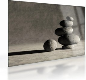 Tablou pe sticlă - Pietre gri (70x50 cm)