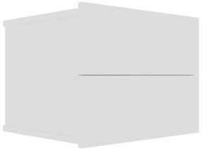 Noptiere, 2 buc., alb, 40 x 30 x 30 cm, pal