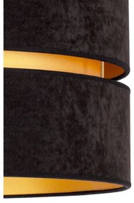 Plafonieră Duolla DUO 1xE27/40W/230V d. 40 cm negru/auriu