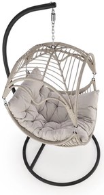 Scaun suspendat Rasmus, gri/negru