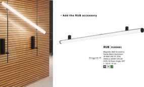 Sistem magnetic-decorativ pentru perete MAGNA 60W, L-150cm