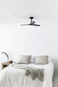 Ventilator de tavan cu telecomanda HEYWOOD S negru/stejar inchis