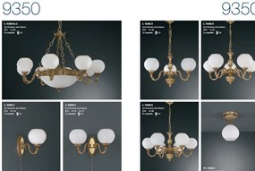 Aplica clasica din alama cu 2 brate design italian 9350