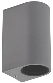 Aplică de exterior PARETE 2xGU10/6W/230V IP54 gri