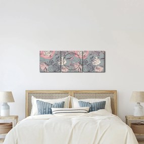 Tablou - Trandafir (cu ceas) (90x30 cm)