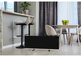 Resigilat: Convector electric AENO AGH0002S, 700W, 30 m², Afisaj LED, Aplicatie mobila, Ultra subtire, Wi-Fi, Negru