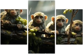 Tablou - Maimuțe (90x60 cm)