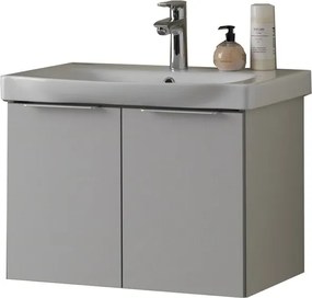 Set dulap suspendat si lavoar KolpaSan Lana Pal gri 65 cm