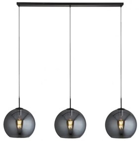 Lustra design modern cu 3 pendule fumurii AMSTERDAM 1023-3SM SRT