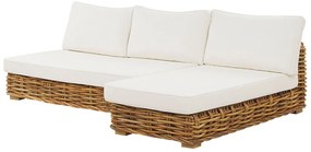 Set de ședere pentru grădină VARELIO (ratan) (maro) (pentru 4 persoane). 1019203