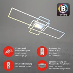 Briloner 3812019-LED Plafonieră LED RAM dimabilă 56W/230V Wi‑Fi Tuya 111x42 cm + telecomandă