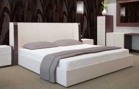 Cearsaf de pat din bumbac alb Lăţime: 160 cm | Lungime: 200 cm