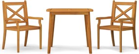 vidaXL Set mobilier de grădină, 3 piese, lemn masiv de acacia
