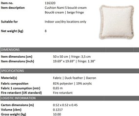 Perna decorativa LUX Nami L, 50x50cm