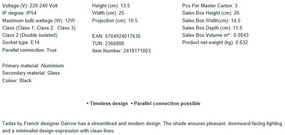 Aplica de exterior stil nordic IP54 Tadas