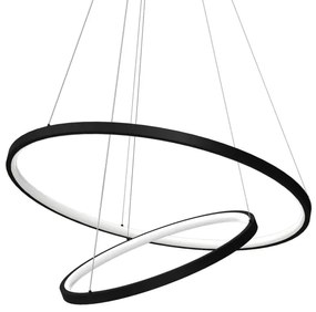 Lustră LED pe cablu HOOP LED/51W/230V d. 60 cm 4000K negru
