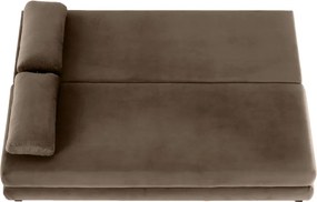 Canapea extensibilă, textil capuccino/bej, CLIV