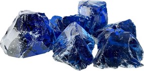 vidaXL Pietre de Grădină albastru 12 cm Sticlă