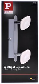 Paulmann 66651 - LED Lampă spot SQUARELENSE 2xLED/3,2W/230V