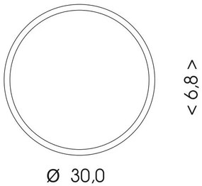 Plafonieră LED cu senzor Ecolite WMAT300/HF-15W/CR LED/15W/230V negru
