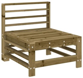 825617 vidaXL Canapea de mijloc pentru grădină, lemn de pin impregnat