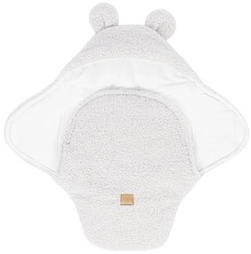 Păturică de înfășat fildeș din sherpa 45x80 cm – Meowbaby