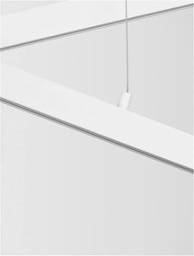 Lustra LED suspendata design modern X-LINE alba