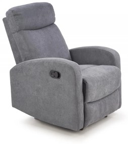 Fotoliu recliner Oslo 1S stofa gri inchis H100 cm