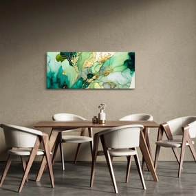 Tablou - Abstractizare verde (120x50 cm)