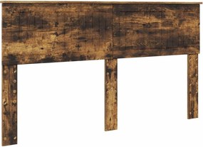 vidaXL Tăblie cap Stejar fumuriu 160 cm Lemn compozit